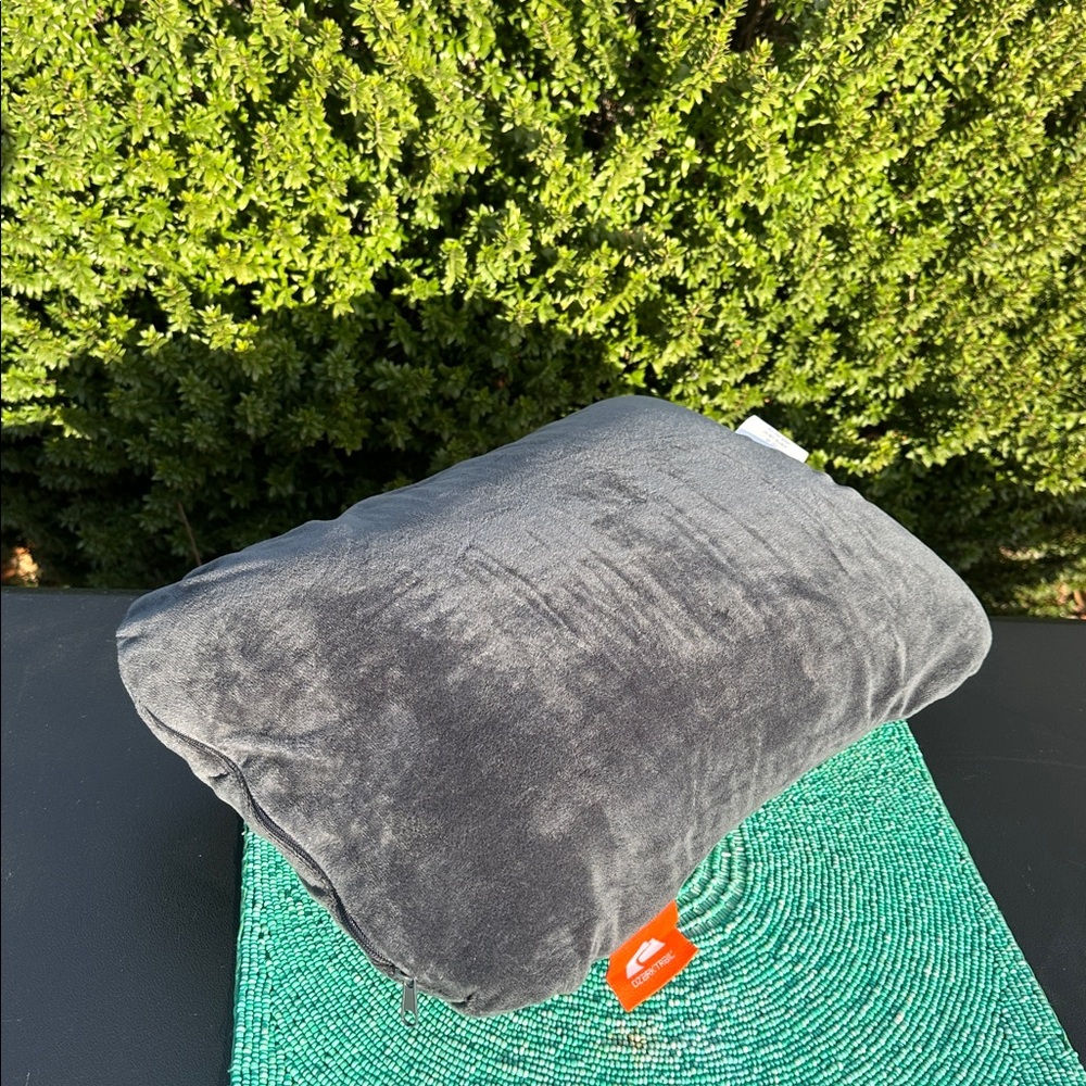 Ozark Trail Memory Foam Camping Pillow, Adult Use-Dark Grey-brand new/never used